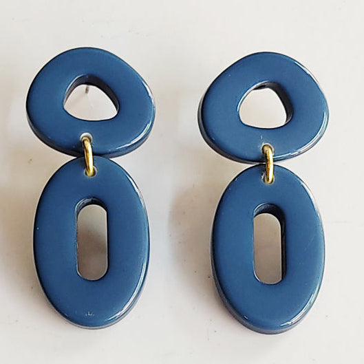 Link Resin Drop Earrings