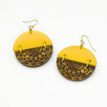 Sunflower Fields Mixed Material Earrings